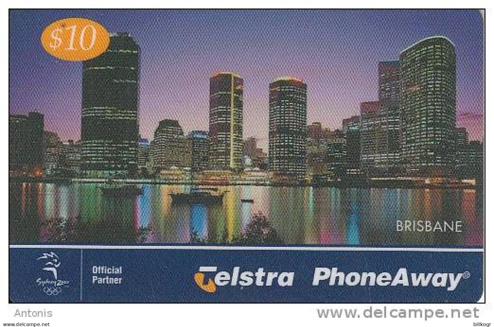 AUSTRALIA - Brisbane(9901062PA), Telstra Prepaid Card $10, Exp.date 01/02, Used - Australia