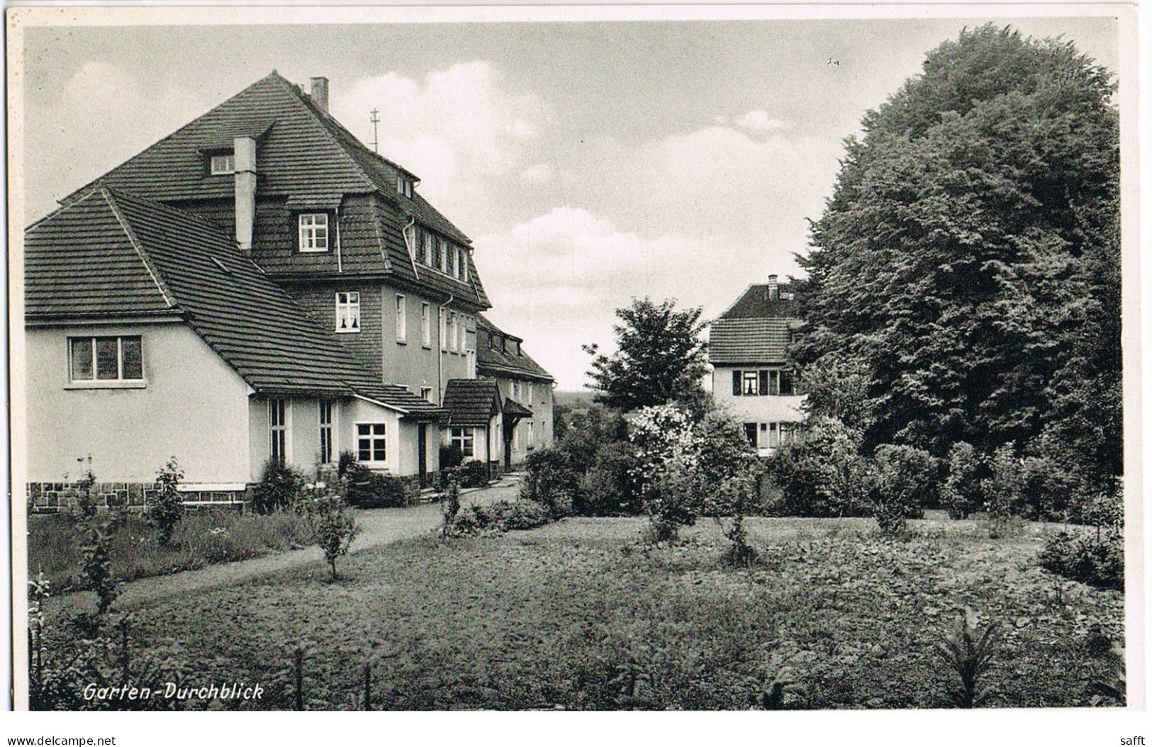 AK Mücke, Bibelheim Flensungerhof, Garten-Durchblick Um 1930 - Vogelsbergkreis