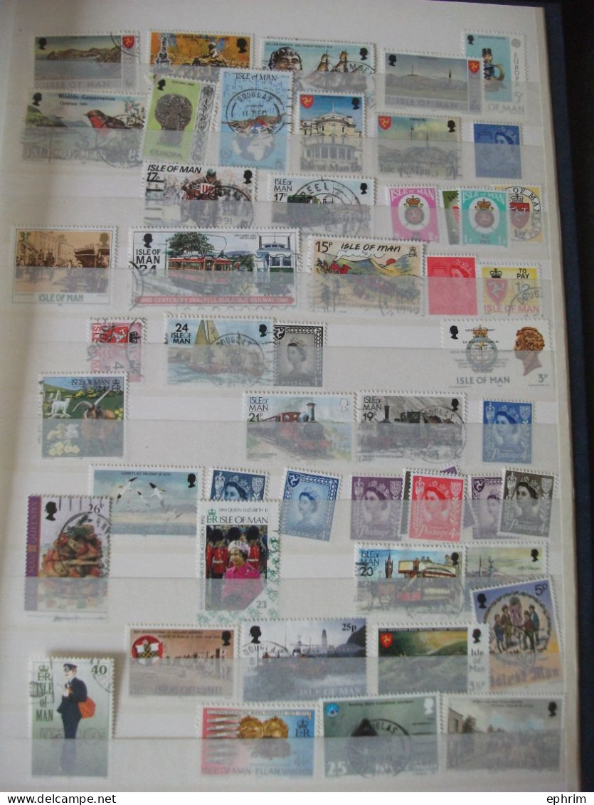 Île de Man Isle of Man Album de Timbres Neufs / Oblitérés Timbre Mint / Used Stamps Stamp Collection de Plus 700 Timbres