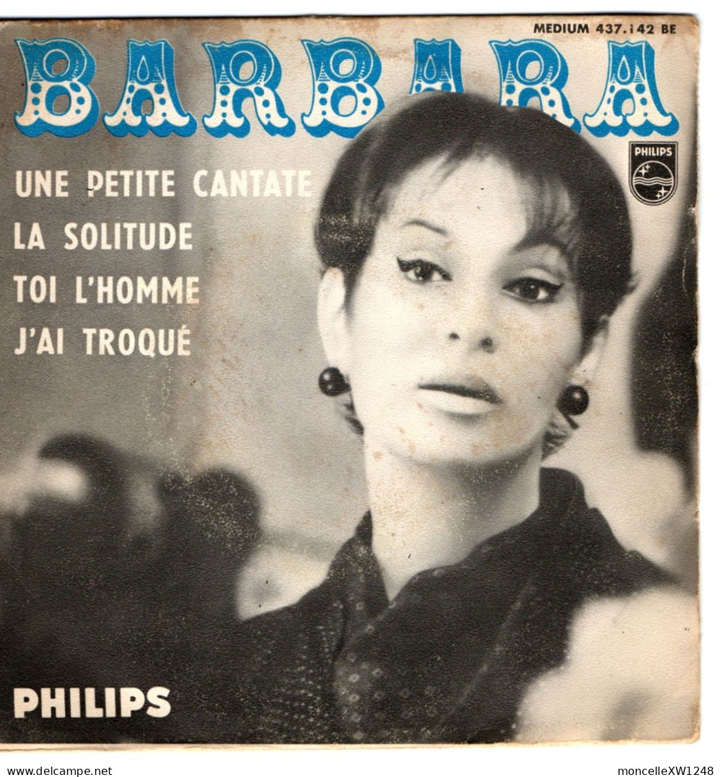 Barbara - 45 T EP Une Petite Cantate (1965 - Pochette Gaufrée) - 45 G - Maxi-Single