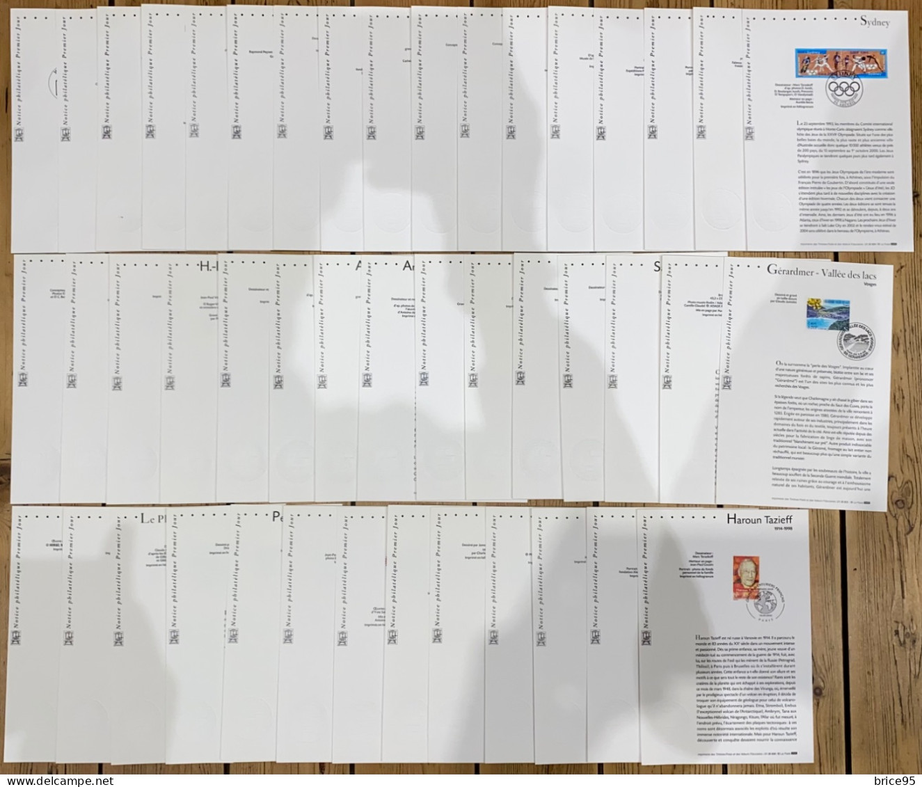 France - Document Philatélique - Premier Jour - FDC - Lot De 45 Documents - 2000 - 2000-2009