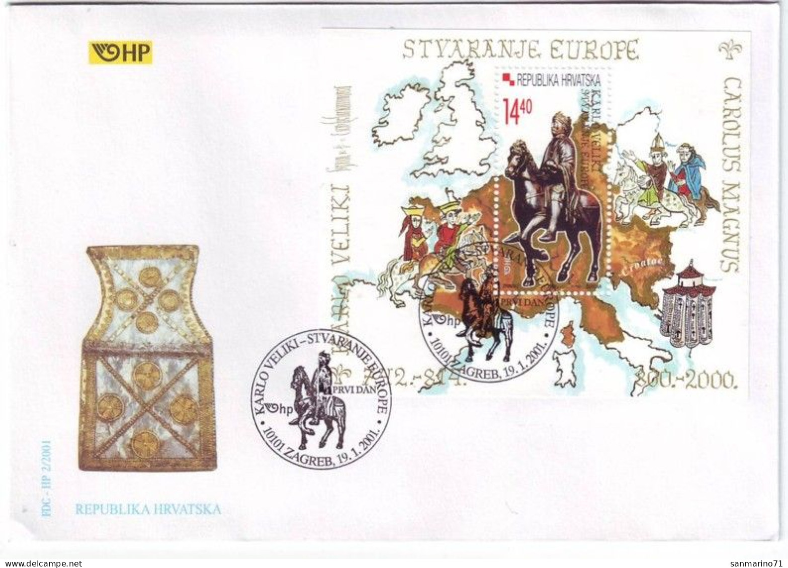 FDC CROATIA Block 18 - Croazia