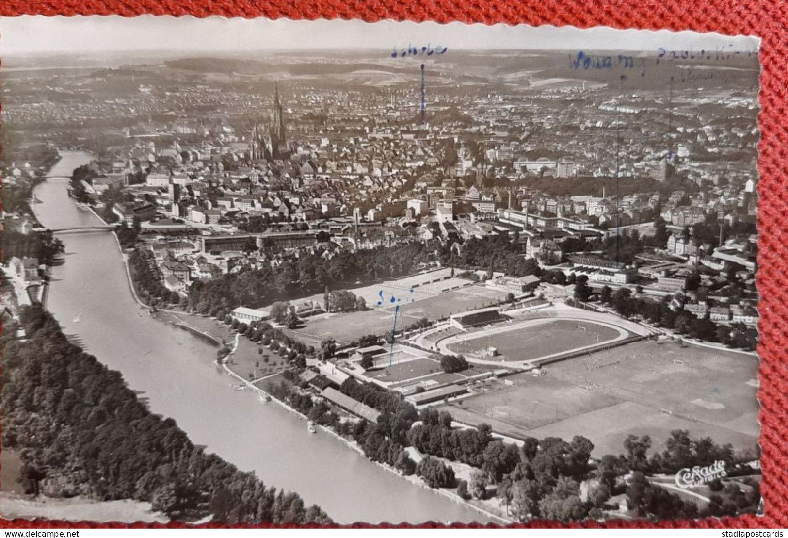 Ulm Donau Stadium Cartolina Stadio Postcard Stadion AK Carte Postale Stade Estadio - Fussball