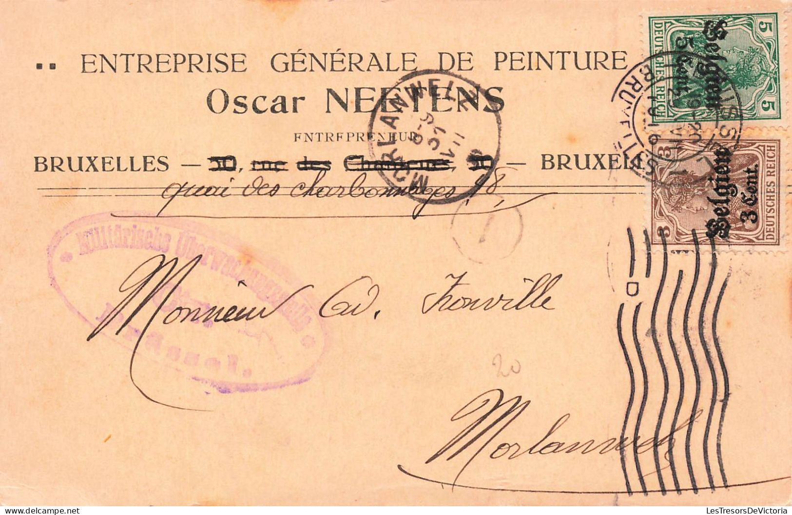 BELGIQUE - Bruxelles - Entreprise Générale De Peinture - Oscar Neetens - Carte Postale Ancienne - Autres & Non Classés