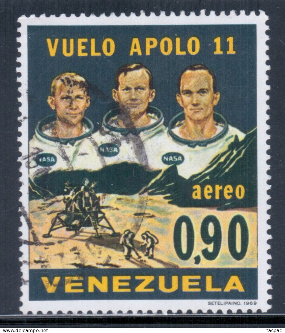 Venezuela 1969 Mi# 1810 A Used - Apollo 11 / Space - Venezuela