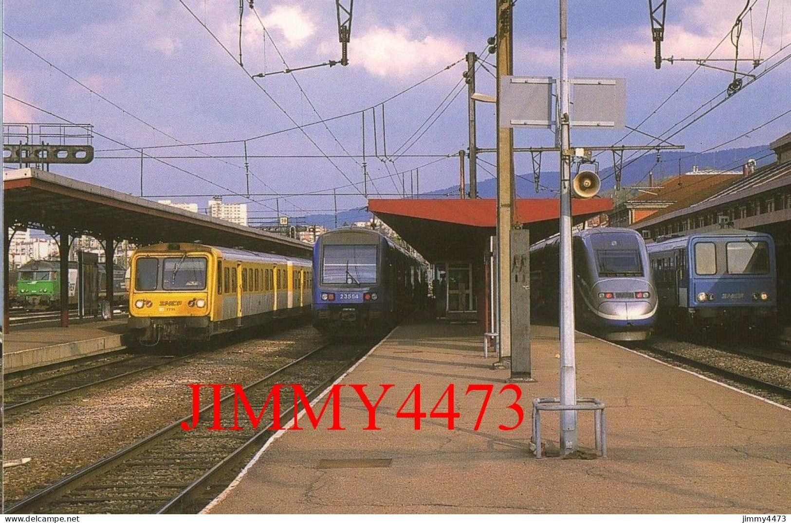 CPM - Affluence En Gare De St-Etienne-Châteaucreux - BB-67503, X 2735, Z 23564 TGV Duplex X 2202 - Amis Du Rail Du Forez - Gares - Avec Trains