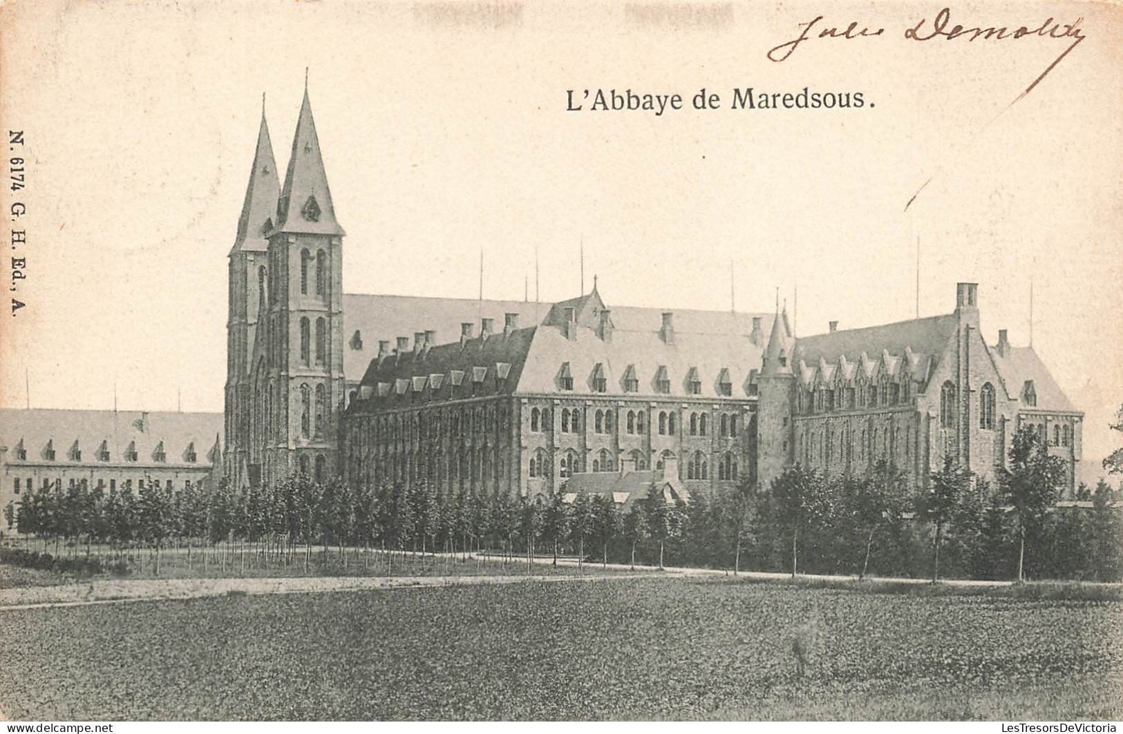 BELGIQUE - Anhée - Maredsous - Vue Générale De L'abbaye - Carte Postale Ancienne - Anhée