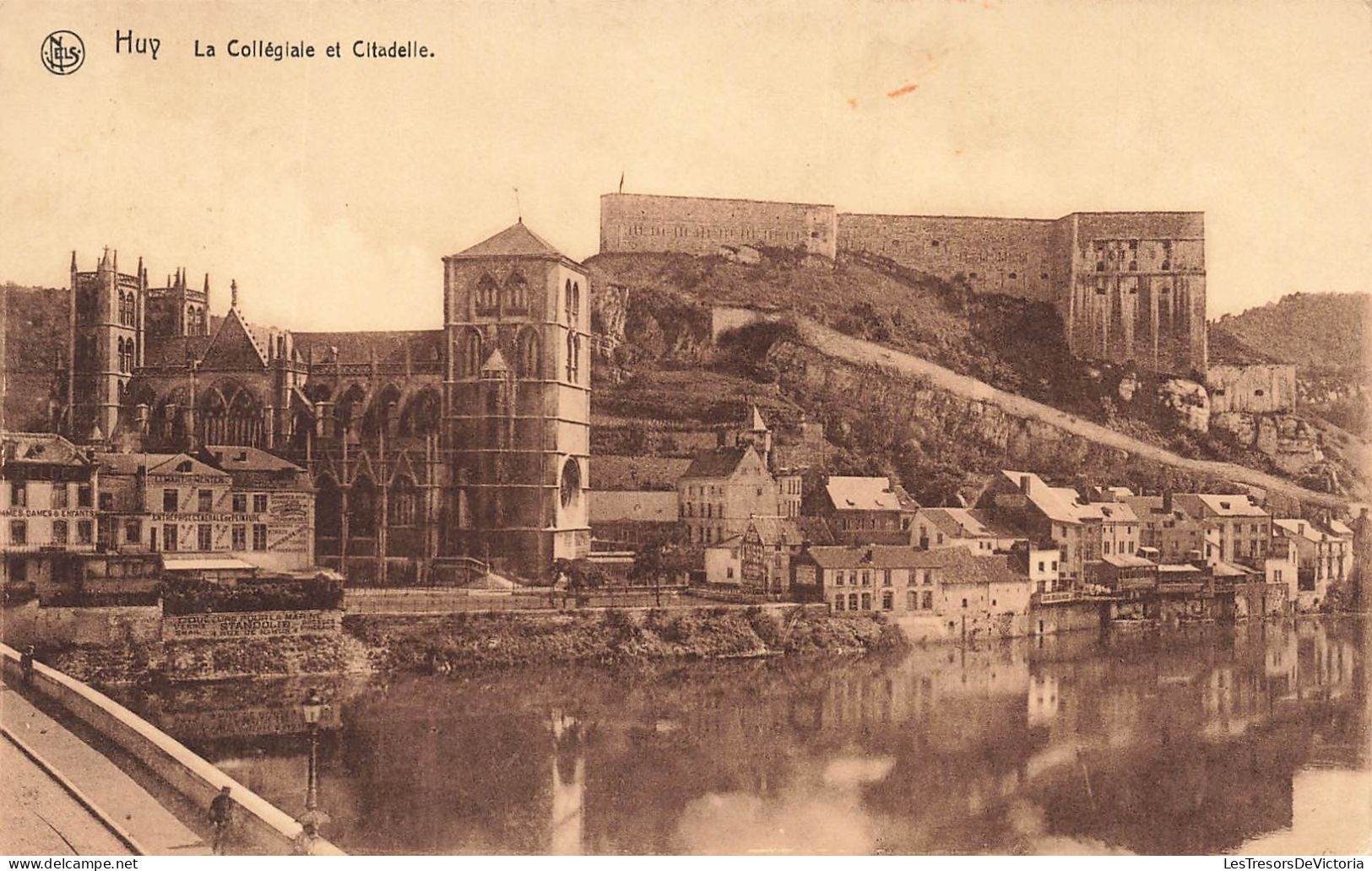 BELGIQUE - Huy - Vue Sur La Collégiale Et La Citadelle - Carte Postale Ancienne - Hoei