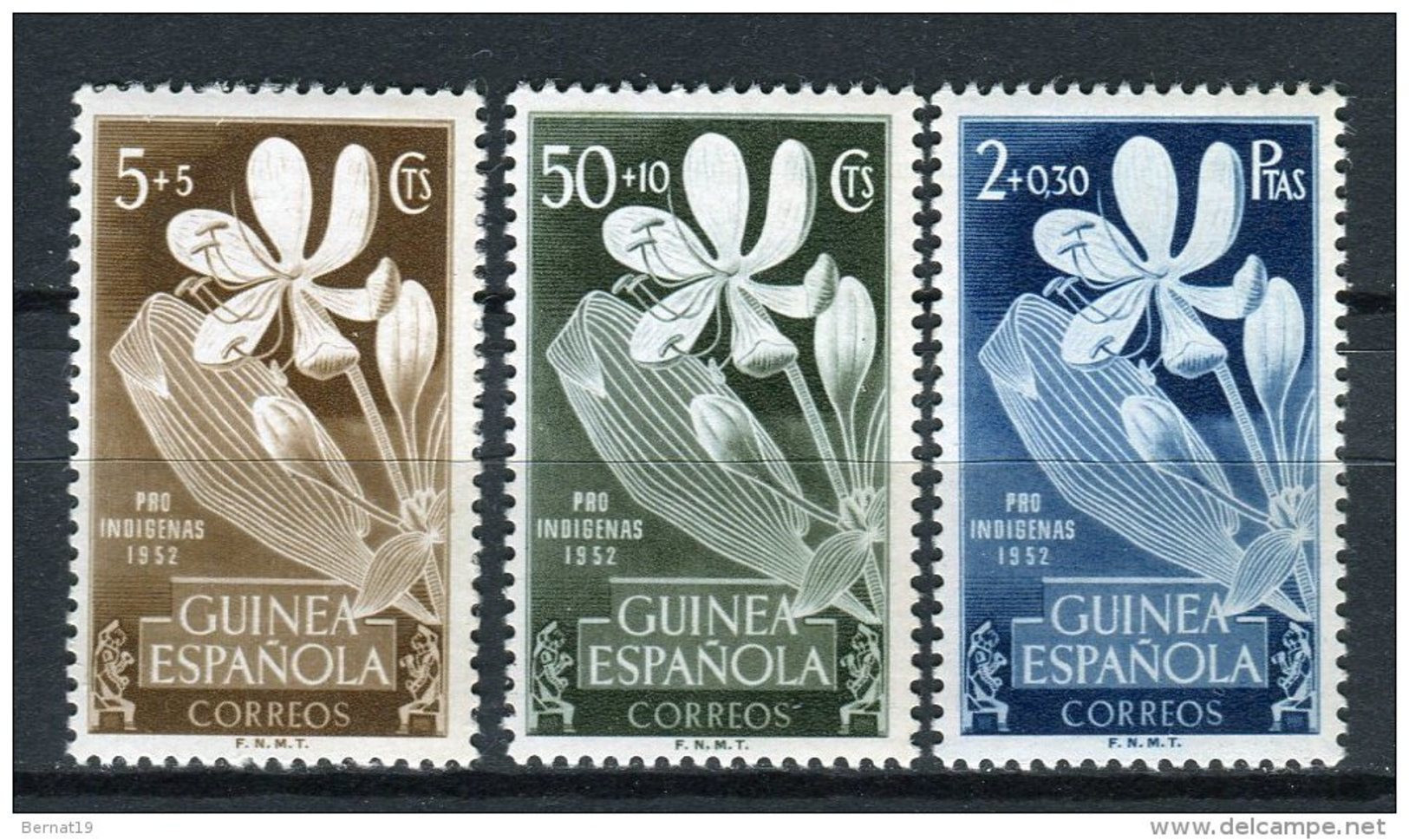 Guinea Española 1952. Edifil 314-16 ** MNH. - Guinée Espagnole