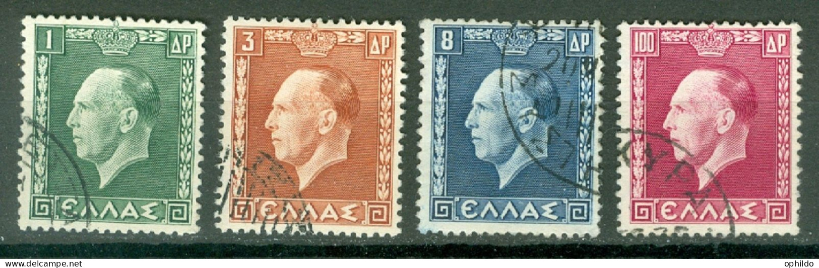 Grèce  Yv   417/420  Ob TB  - Used Stamps