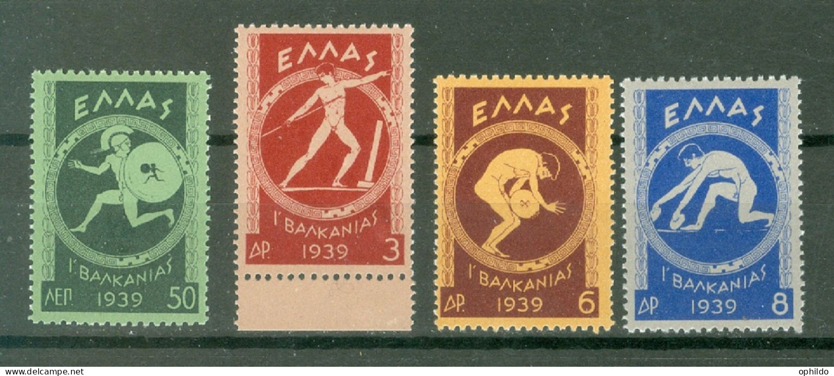 Grèce  Yv   446/449  * * TB  Voir Scan Et Description  - Unused Stamps