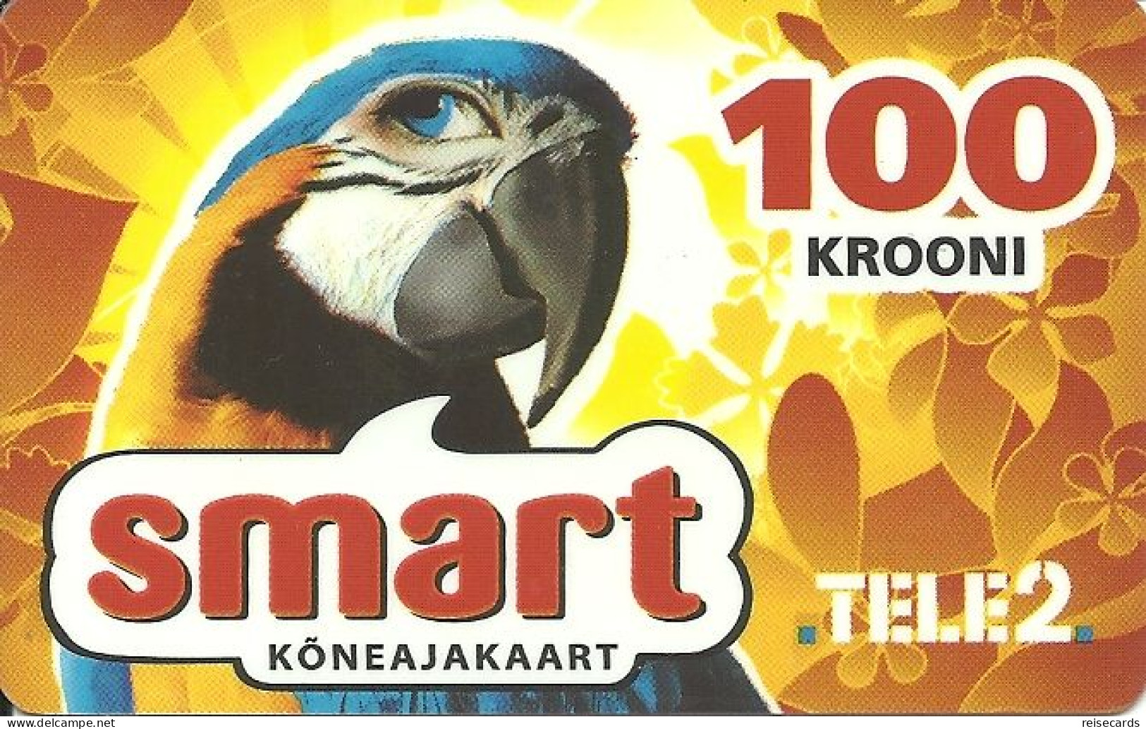 Estonia: Prepaid Tele2 Smart. Parrot - Estonie