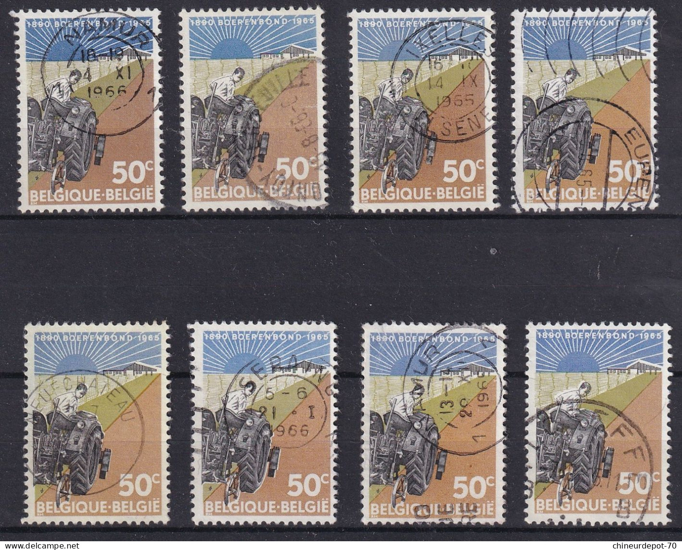 1965 NAMUR IXELLES NEUFCHATEAU SERAING NAMUR FLOREFFE .. - Used Stamps