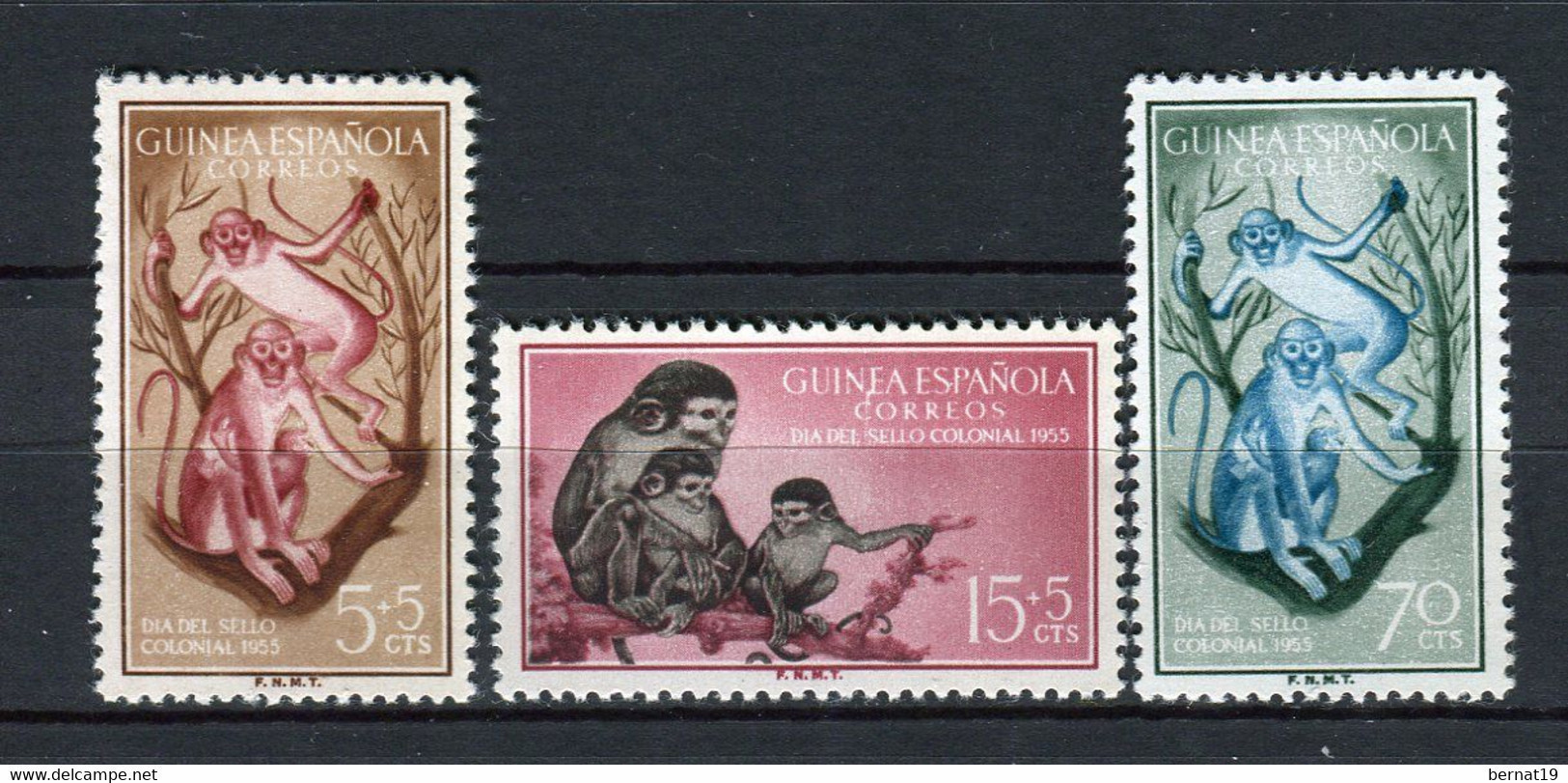 Guinea Española 1955. Edifil 355-57 ** MNH. - Guinée Espagnole