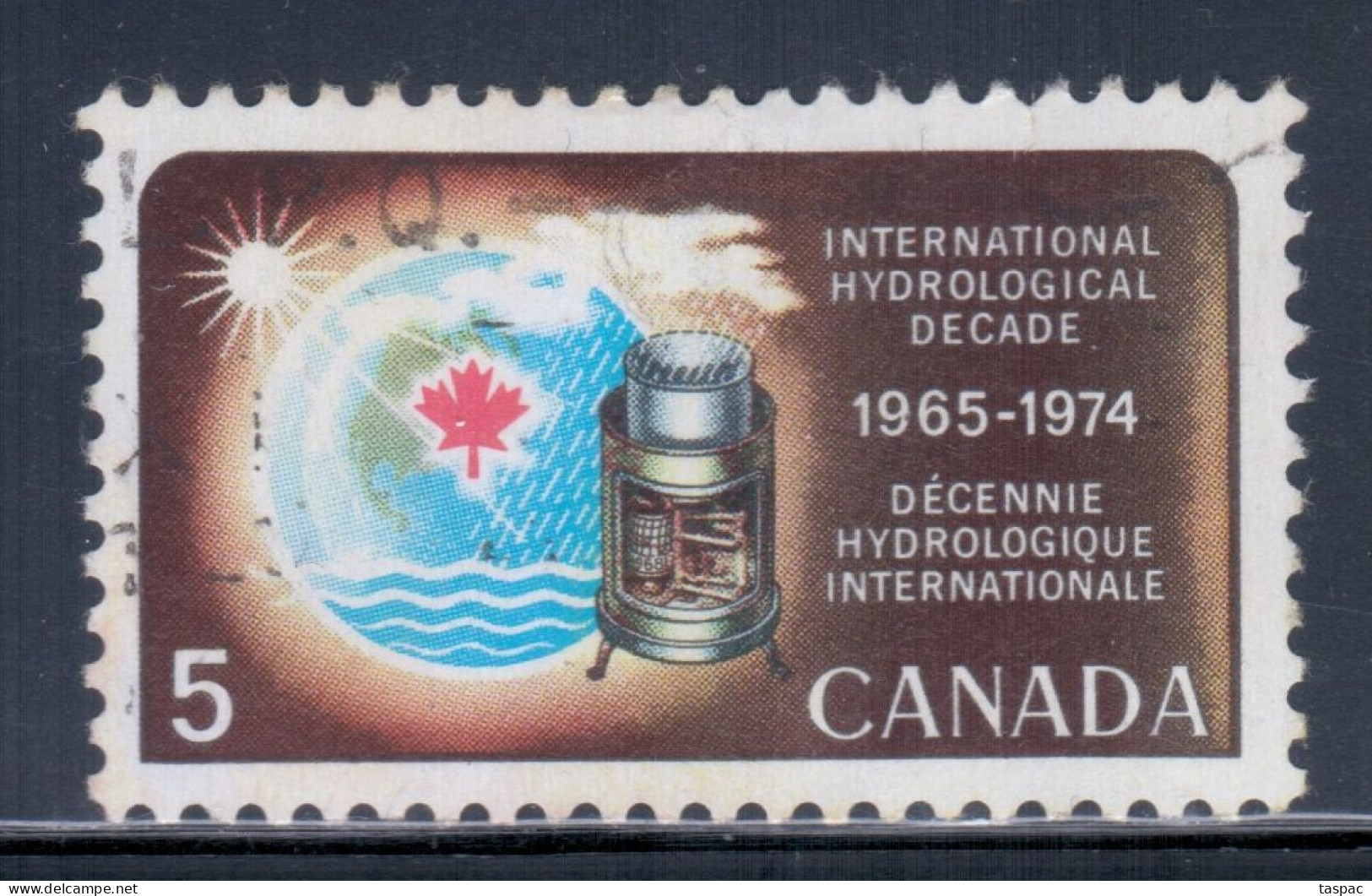 Canada 1968 Mi# 422 Used - Intl. Hydrological Decade / Space - North  America