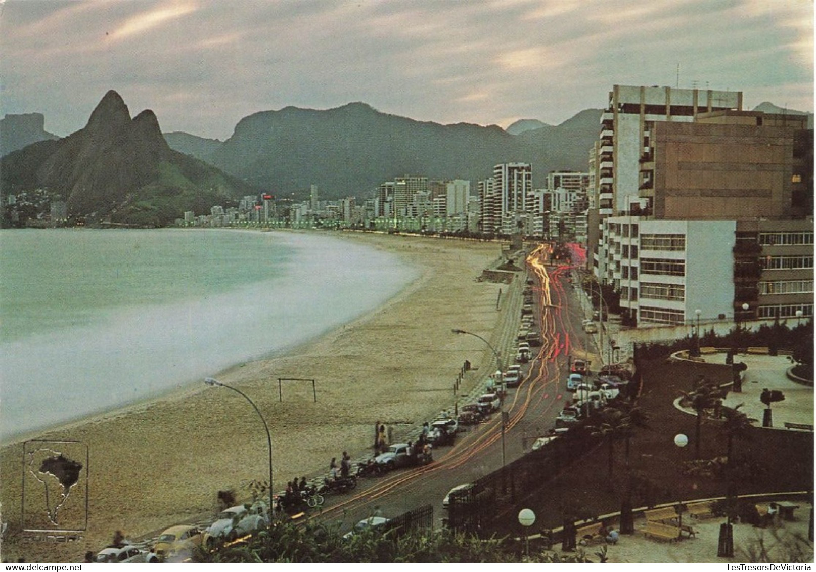 BRESIL - Rio De Janeiro - Vista Notuna - Praias De Ipanema E Leblon - Carte Postale - Rio De Janeiro
