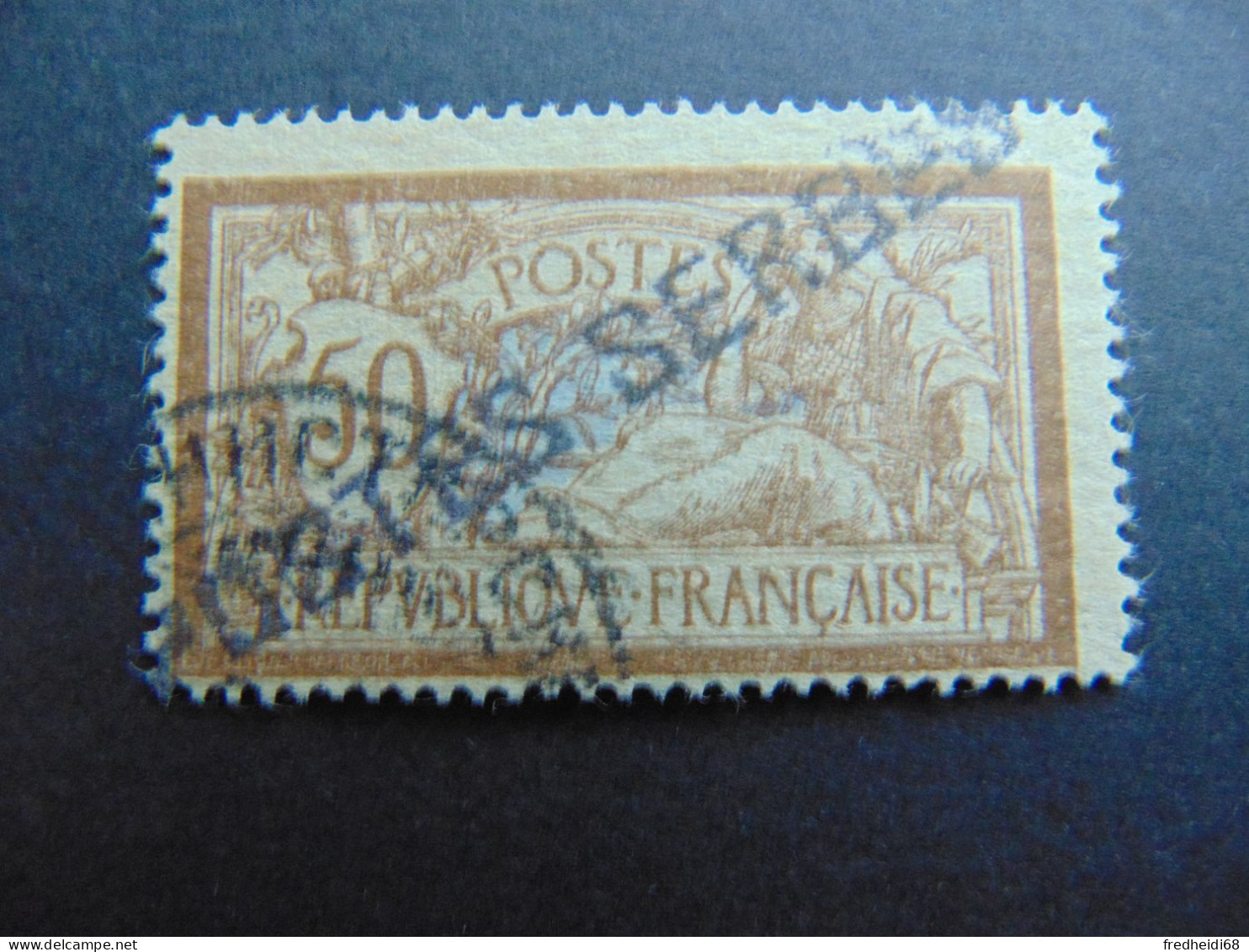 Magnifique Et Rare N°. 13 Des Postes Serbes à Corfou Oblitéré Par Oblitération En Caractères Cyrilliques - Guerre (timbres De)