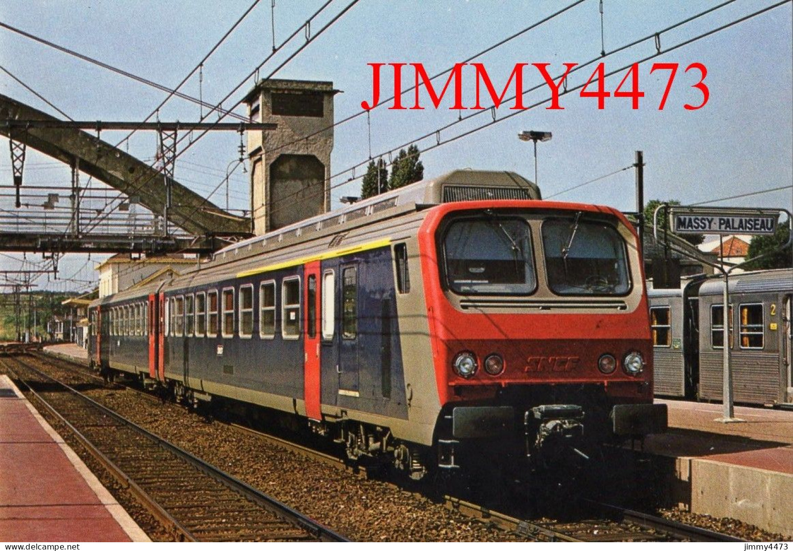 CPM - Massy-Palaiseau (1980 ) Rame Automotrice électrique Dite Z2 (Z 7301) Photo Ph. Souze - Edit. COPEF - Stations With Trains