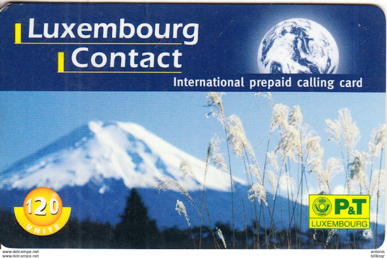 LUXEMBOURG - Mountain, P & T Prepaid Card 120 Units(290 LUF), Exp.date 01/01/02, Used - Lussemburgo