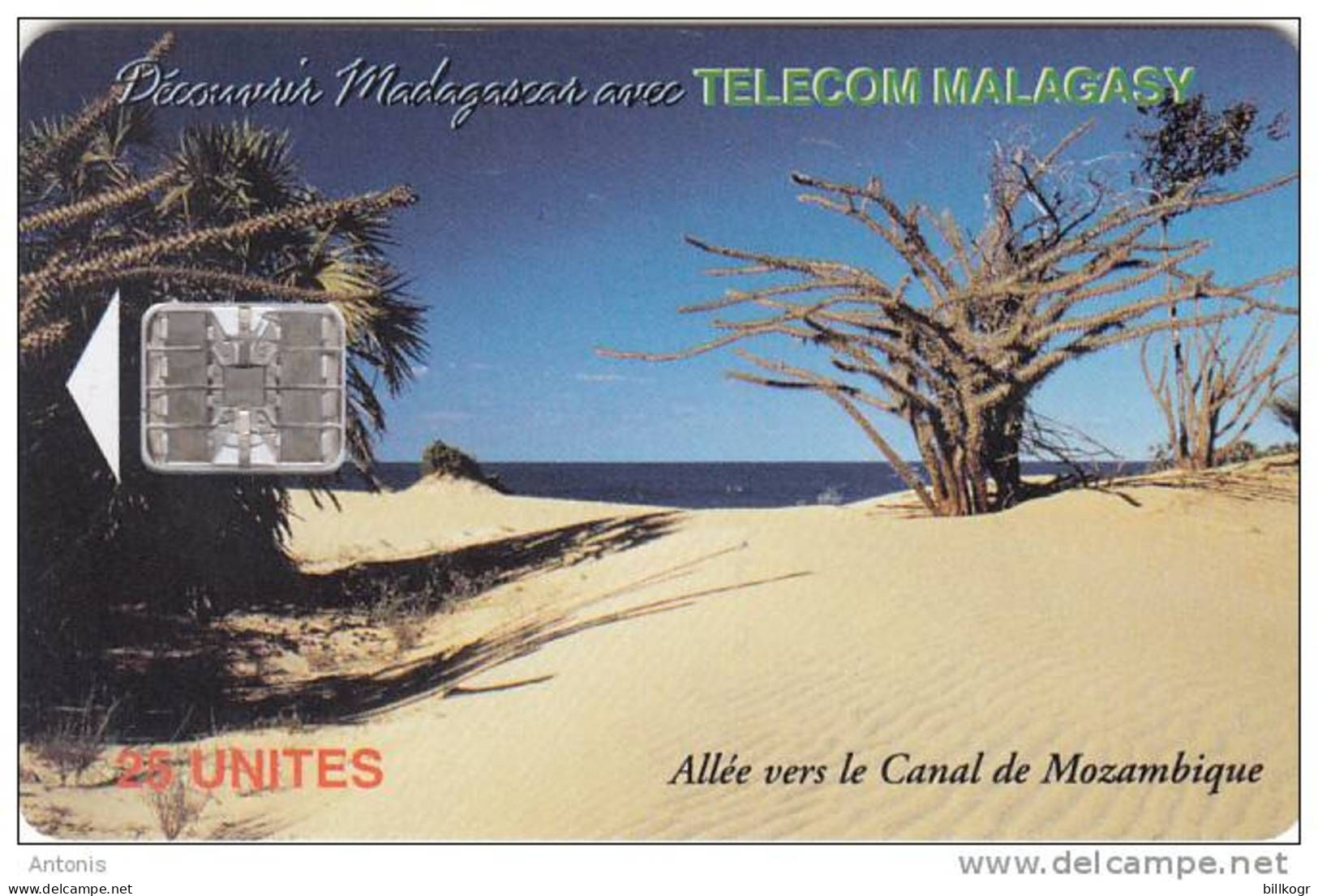 MADAGASCAR - Beach 1, Chip SC7, Used - Madagascar