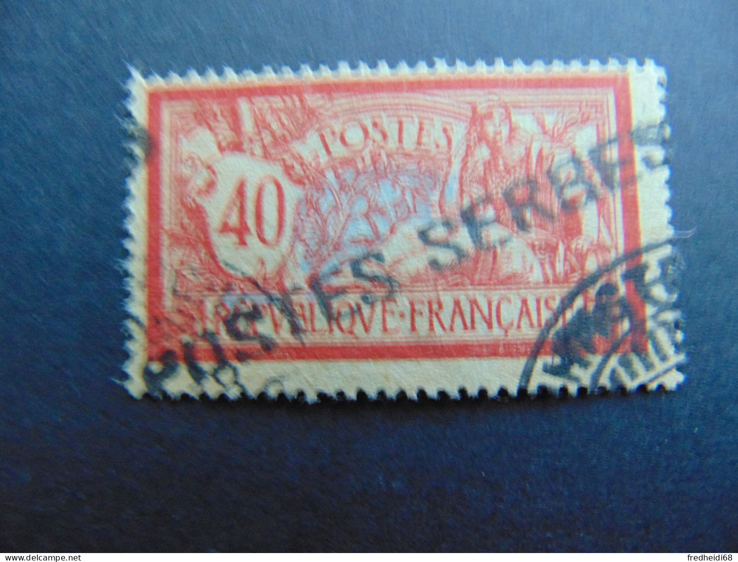 Magnifique Et Rare N°. 11 Des Postes Serbes à Corfou Oblitéré Par Oblitération En Caractères Cyrilliques - War Stamps