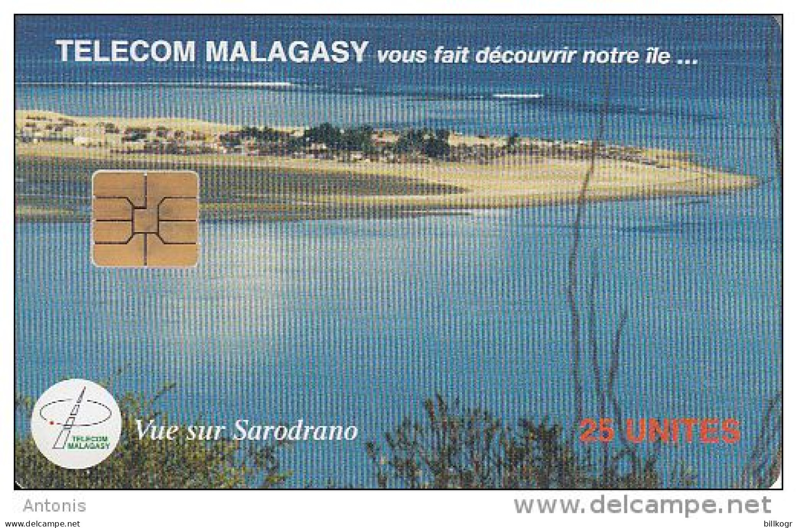 MADAGASCAR - Vue Sur Sarodrano(dark Blue), Chip SO3, Used - Madagascar