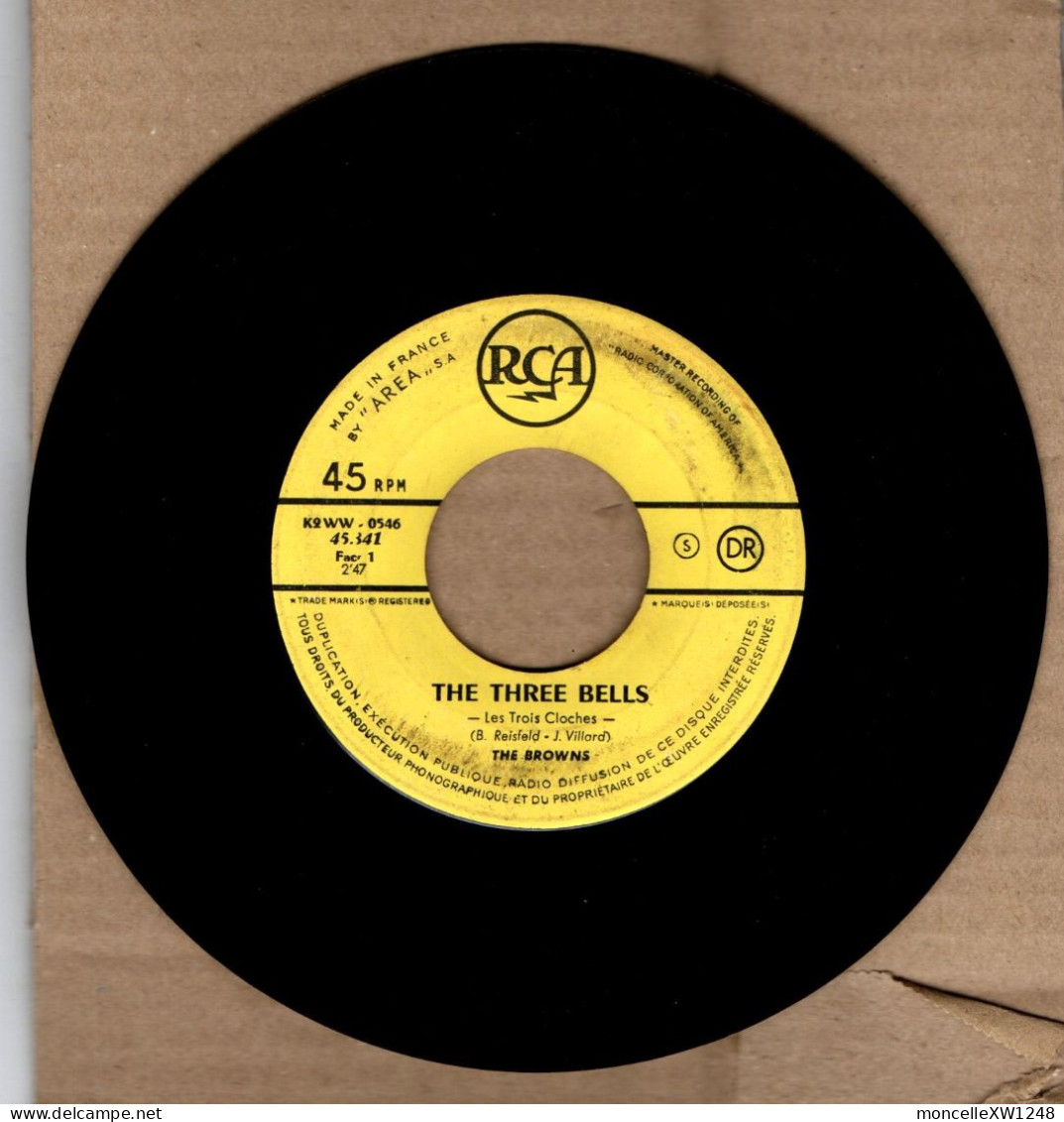 The Browns - 45 T SP The Three Bells (1959) - Disco, Pop