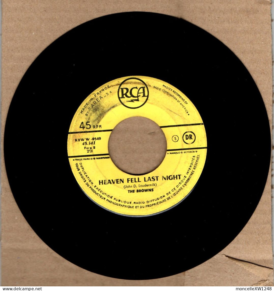 The Browns - 45 T SP The Three Bells (1959) - Disco, Pop