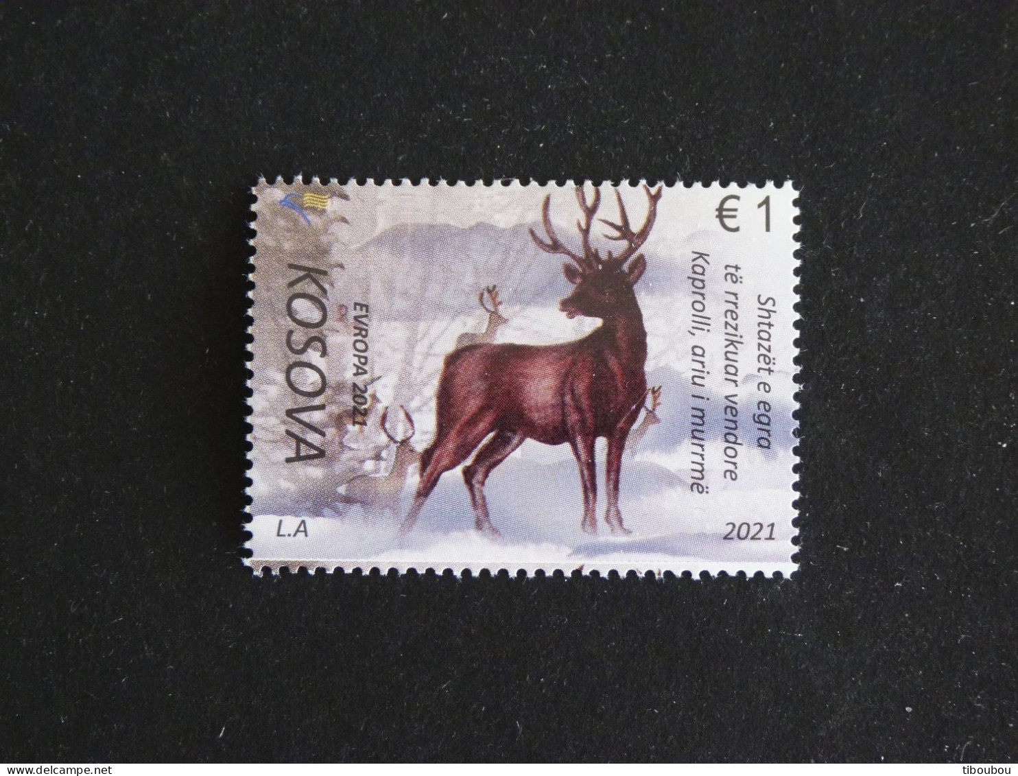 KOSOVO KOSOVA  YT 375 ** MNH - CERF DEER STAG - Kosovo