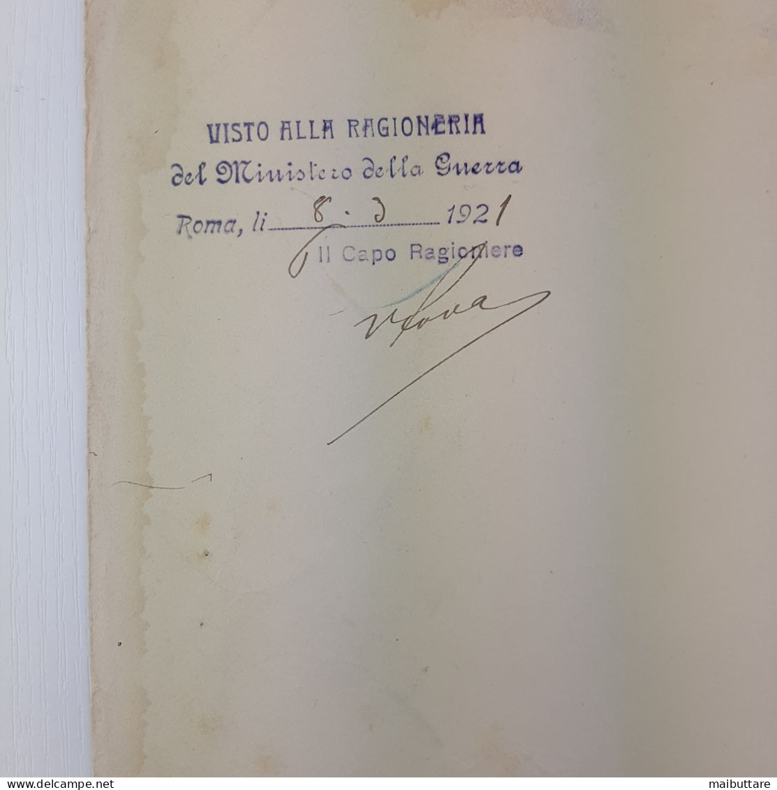 Decreto Firmato Da Vittorio Emanuele III Re D’Italia - Décrets & Lois