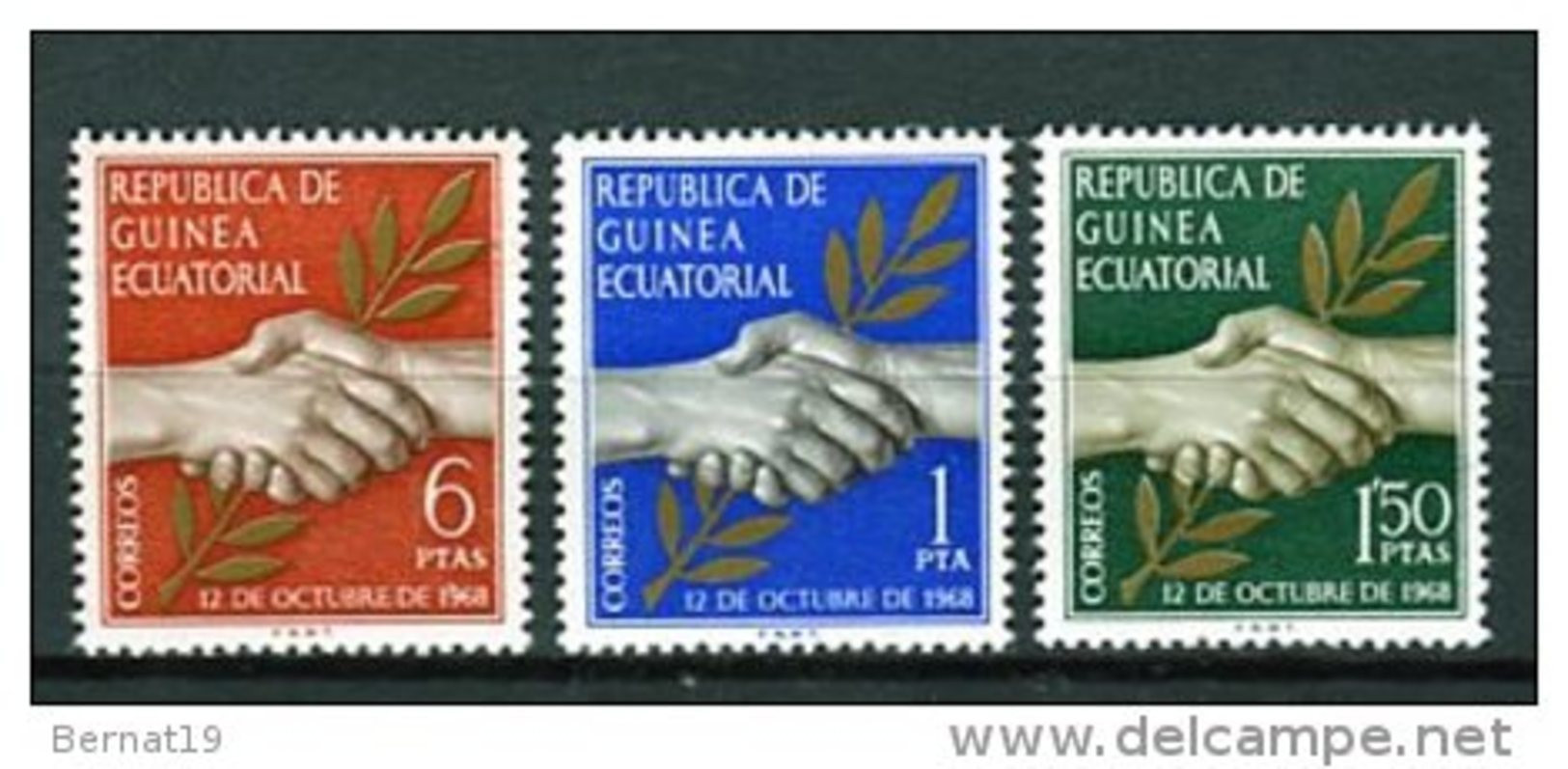 Guinea Ecuatorial 1968. Edifil 1-3 ** MNH. - Equatorial Guinea