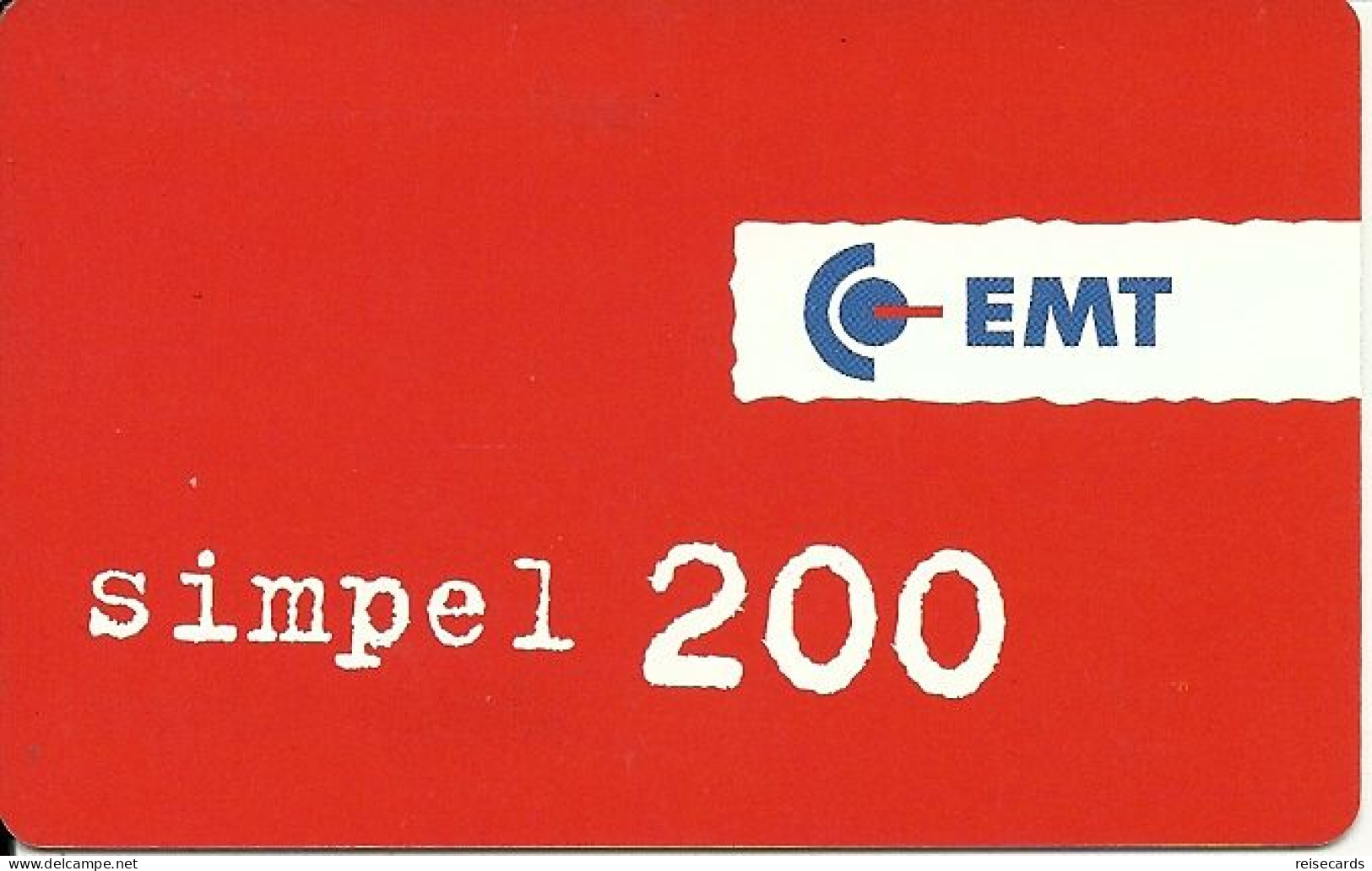 Estonia: Prepaid Simpel EMT - Estland