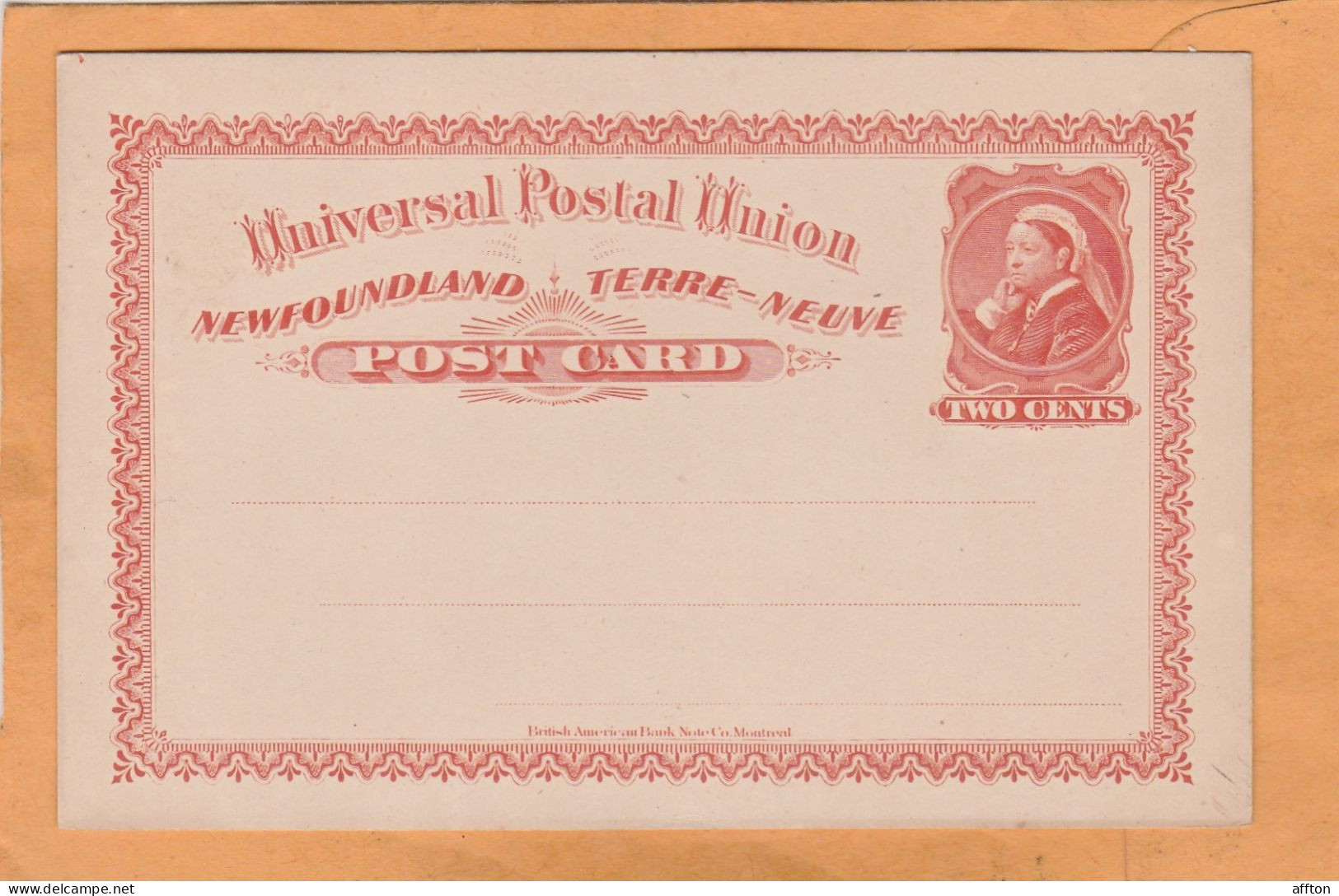 Newfoundland Old Card - Interi Postali