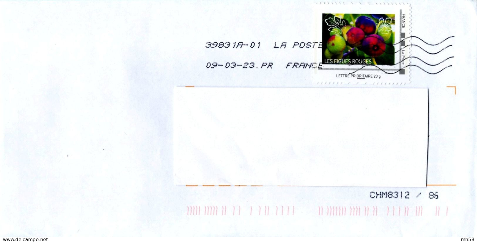 FRANCE - MonTimbraMoi IDT Les Figues Rouges Sur Enveloppe De 2023 - Lettre Prioritaire 20g - Storia Postale