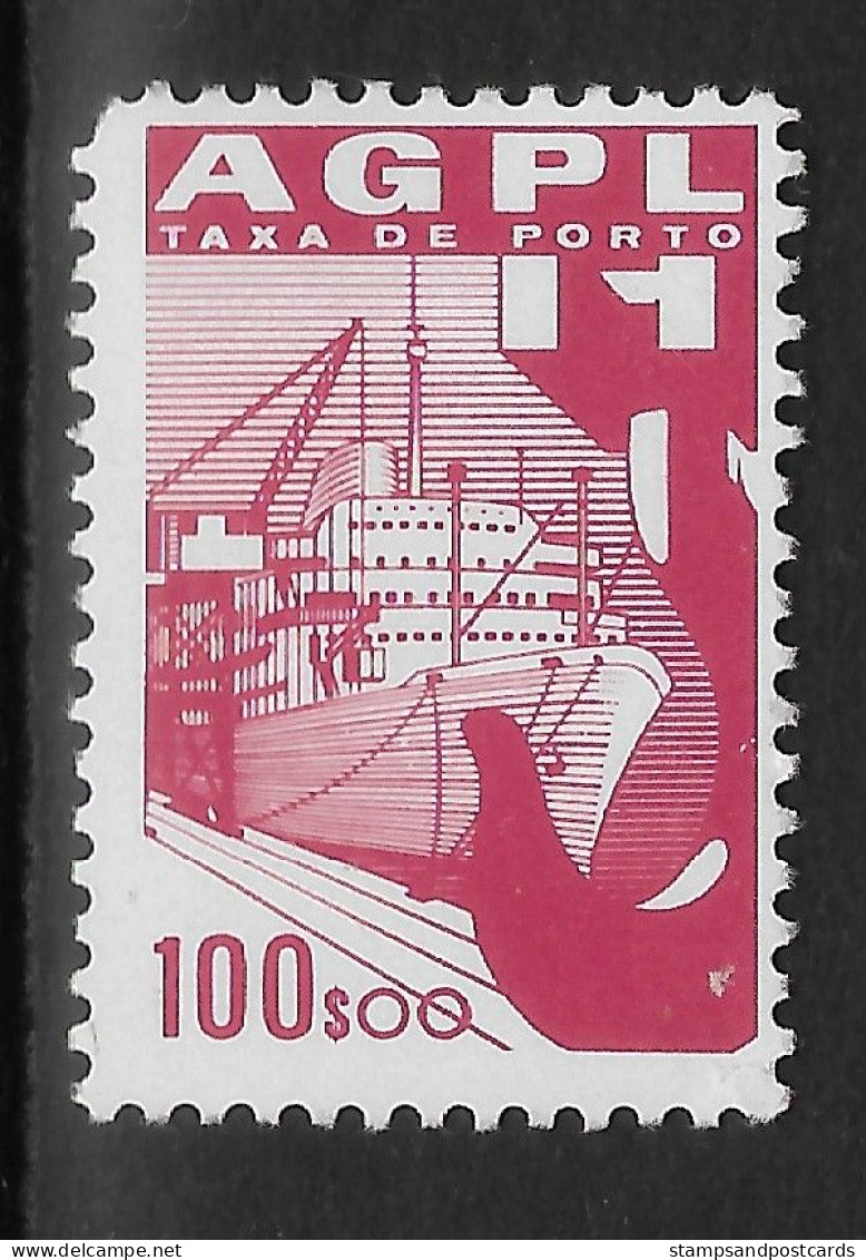 Portugal Timbre Fiscal Rare 100$ Taxe Portuaire AGPL 1975 Port Fee Rare Revenue Stamp - Unused Stamps