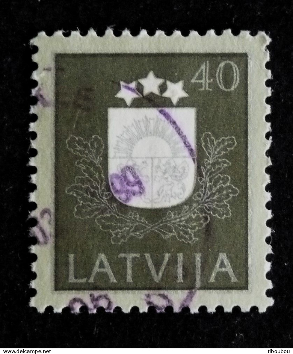 LETTONIE LATVIJA YT 273 OBLITERE - ARMOIRIES - Lettland