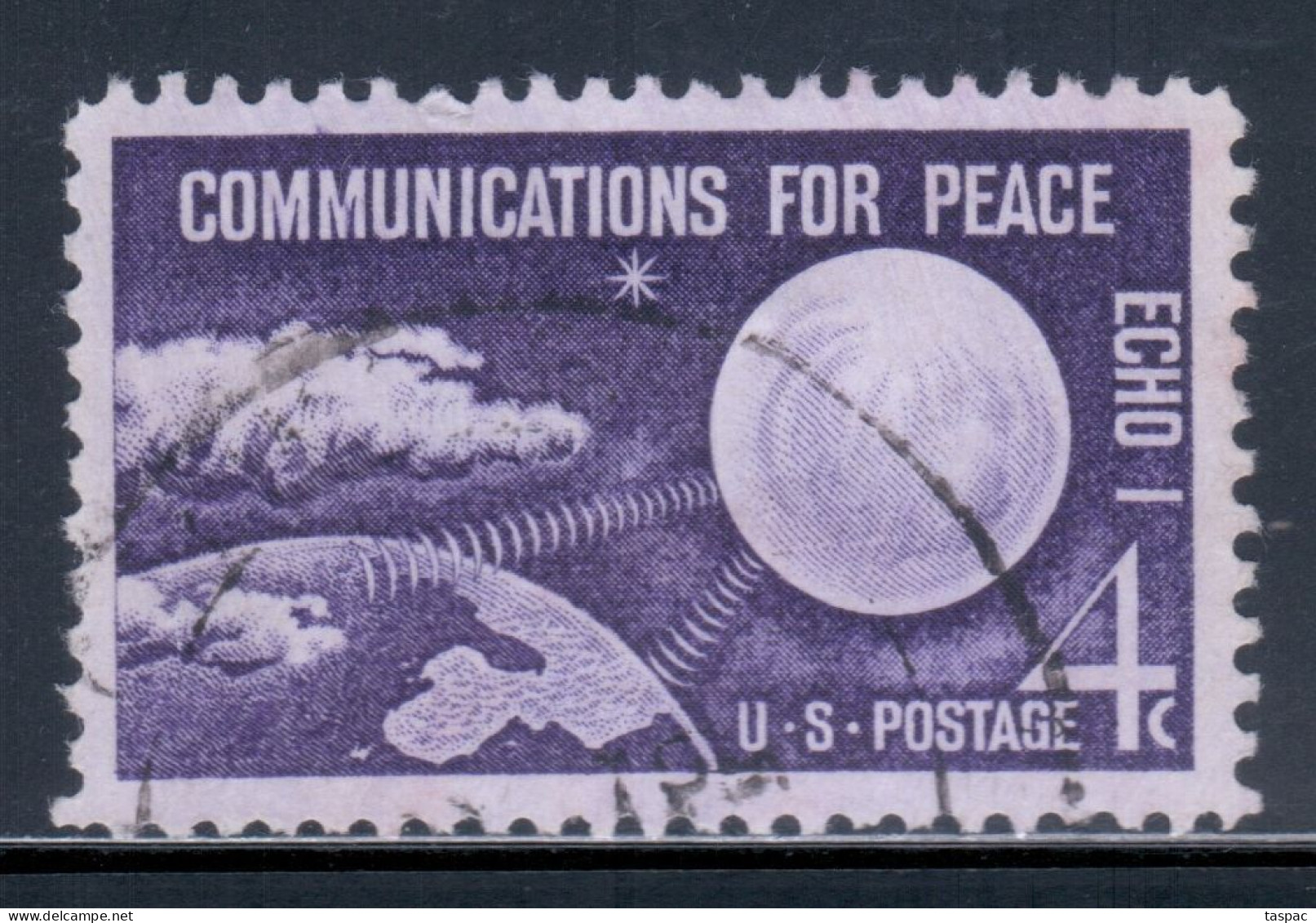 United States 1960 Mi# 803 Used - World’s 1st Communications Satellite, Echo I / Space - Gebraucht