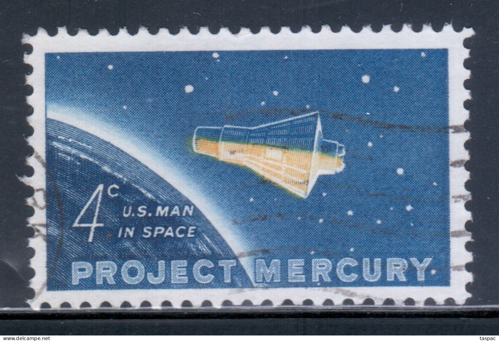 United States 1962 Mi# 822 Used - Project Mercury / Space - Etats-Unis