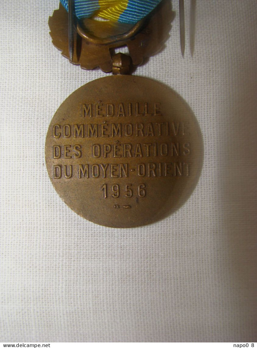 Médaille Commémorative Des Opérations Du Moyen Orient ( 1956 ) - Francia