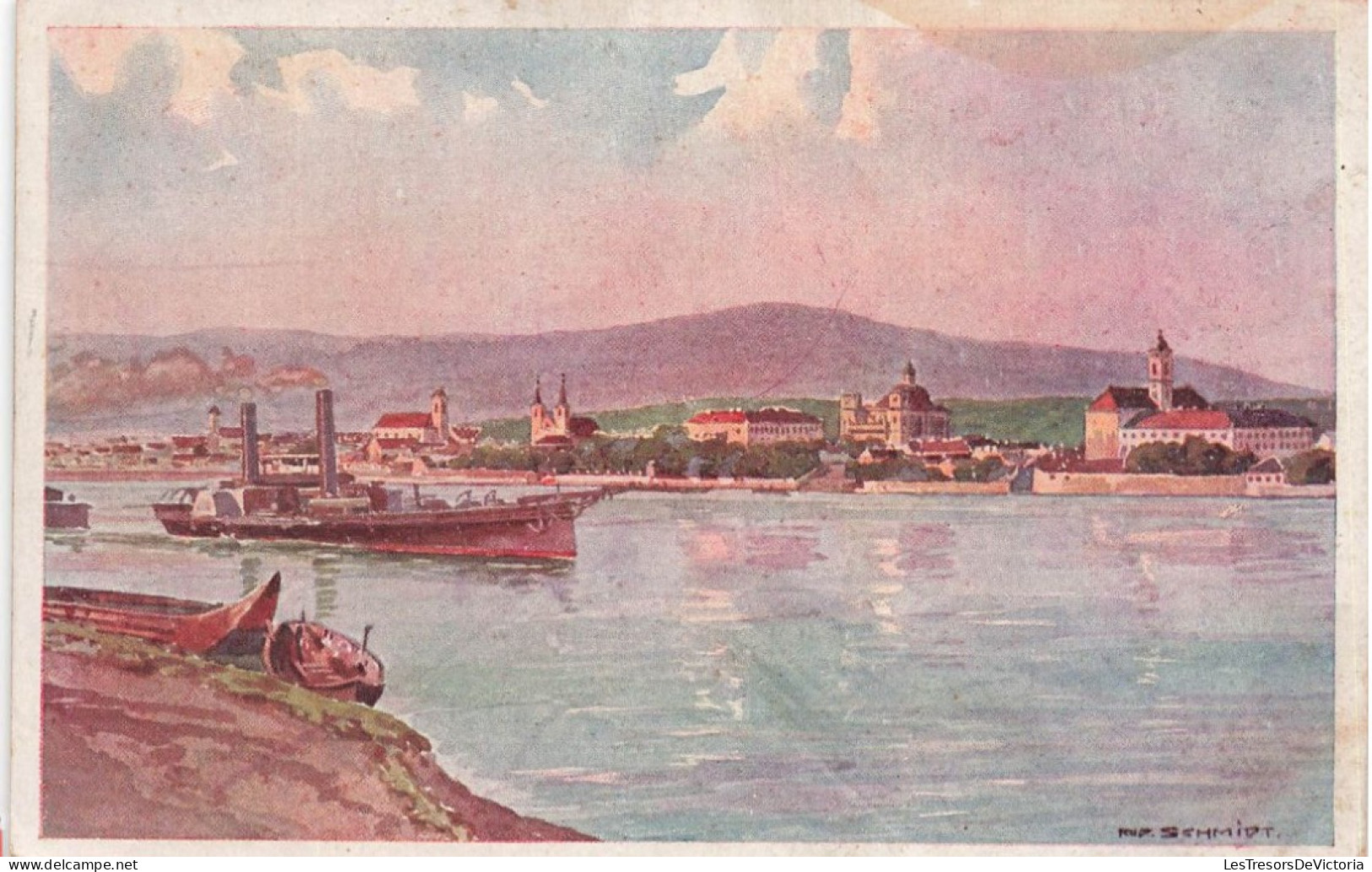 PORTUGLA - Vaoz - Erste K K Priv - Donau - Dampfschiffahrsts Gesllschaft - Bateau - Colorisé - Carte Postale Ancienne - Viseu