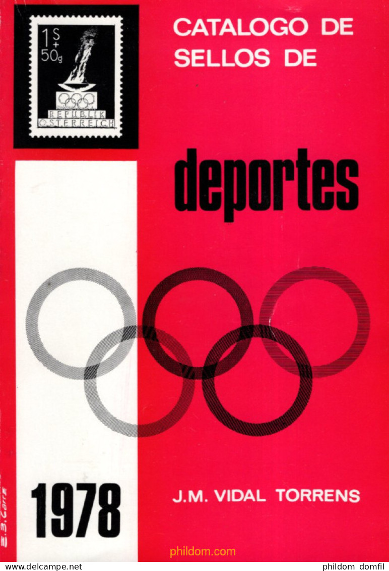 CATALOGO DE SELLOS DE DEPORTES, J M VIDAL TORRENS, 1978 - Tematiche