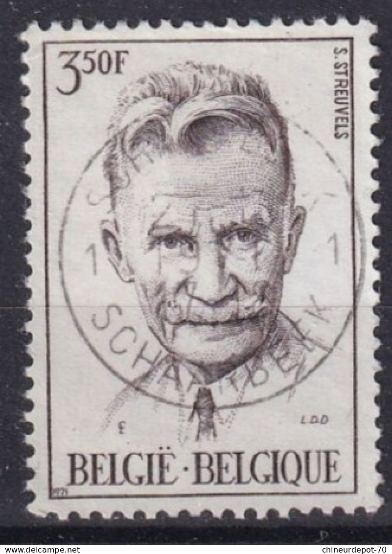 Stijn Streuvels Écrivain Belge BRUXELLES JEMELLE SCHAARBEEK LE BIZET LIEGE - Used Stamps