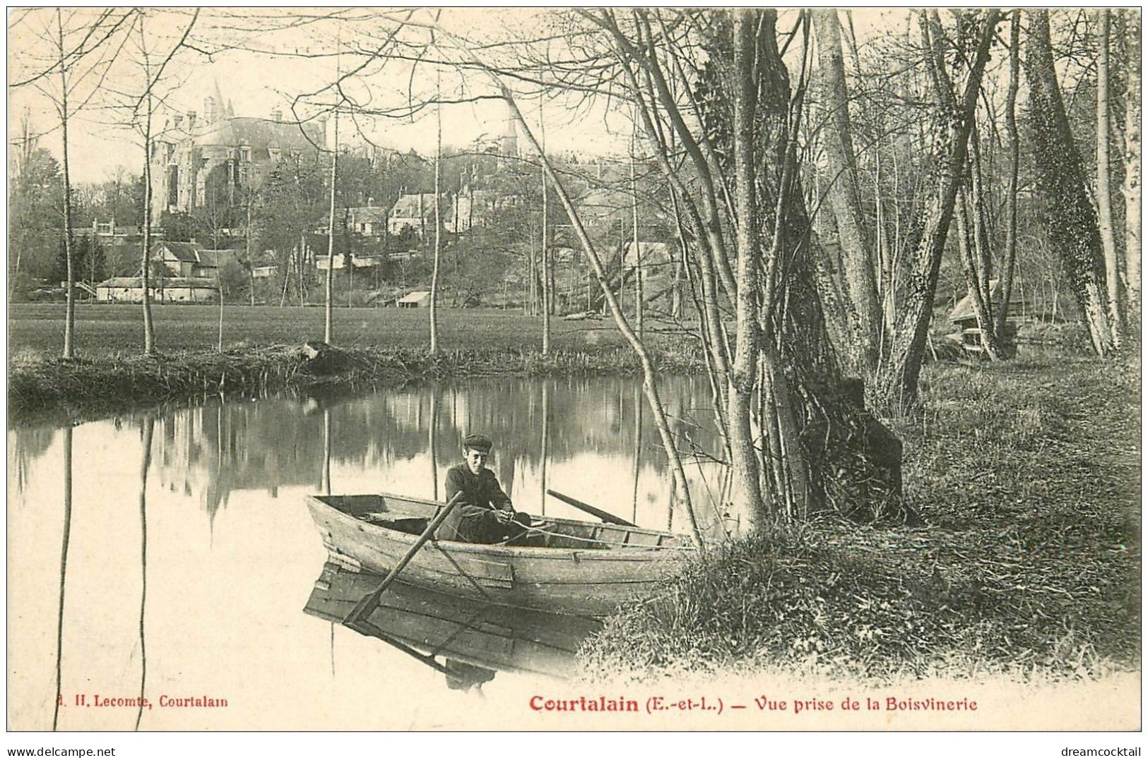 28 COURTALAIN. Vue De Boisvinerie 1905. Timbrée, Cachetée Mais Vierge... - Courtalain