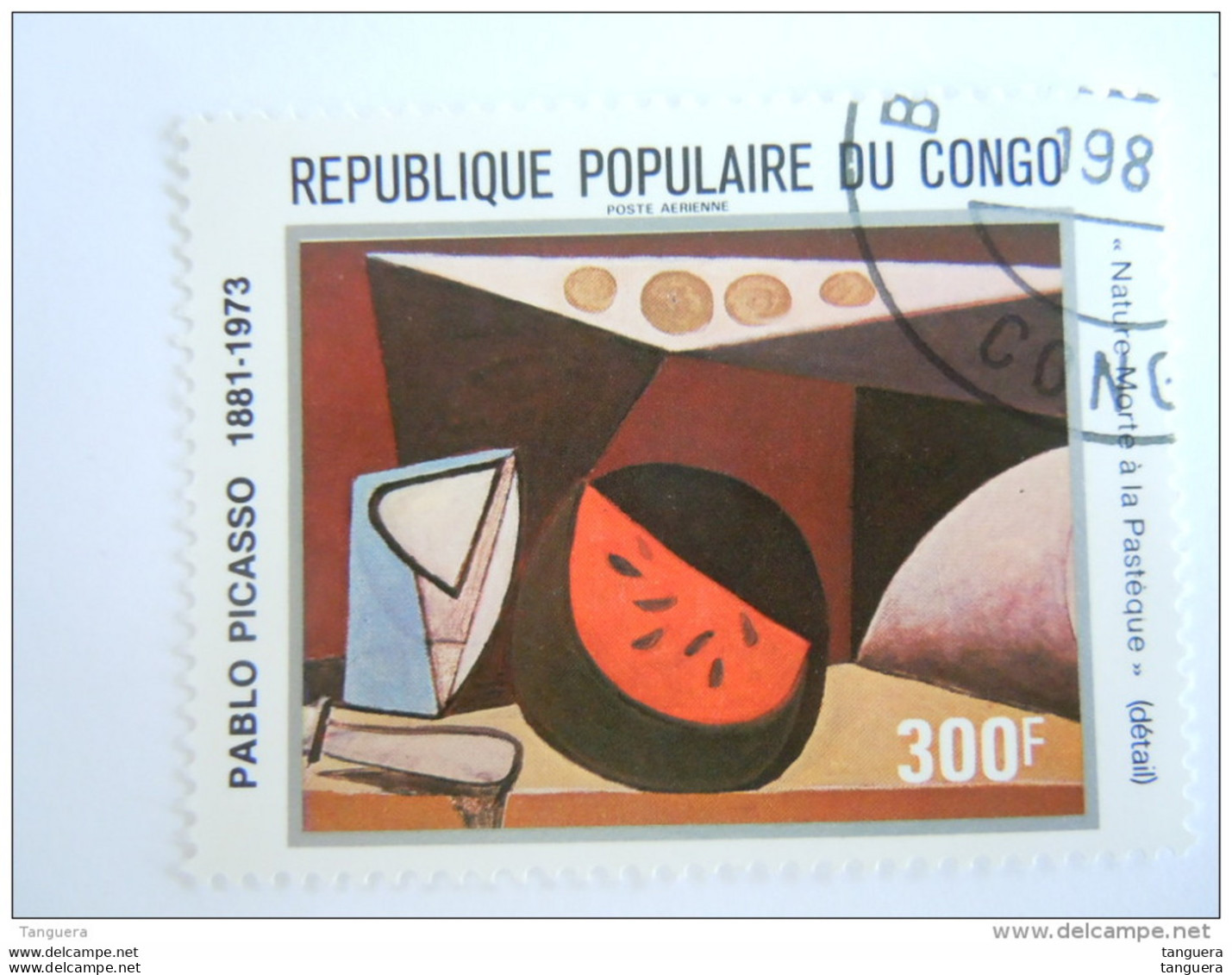 Congo Republique 1981 Peinture De Pablo Picasso Yv PA 295 O - Afgestempeld