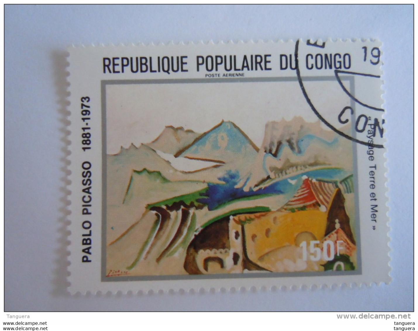 Congo Republique 1981 Peinture De Pablo Picasso Yv PA 293 O - Afgestempeld