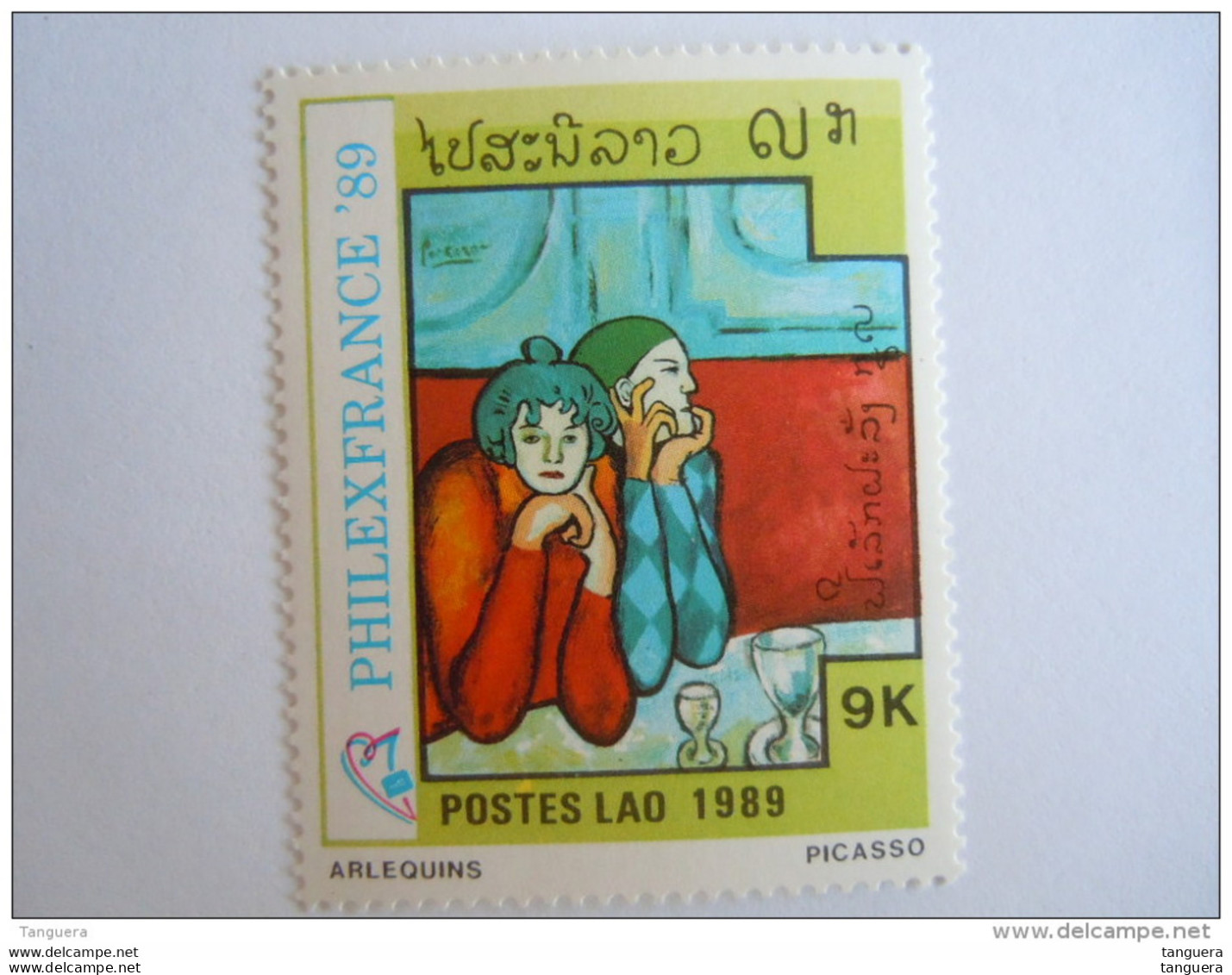 Laos Lao 1989 Philexfrance Tableau Picasso Arlequins Yv 922 MNH ** - Laos