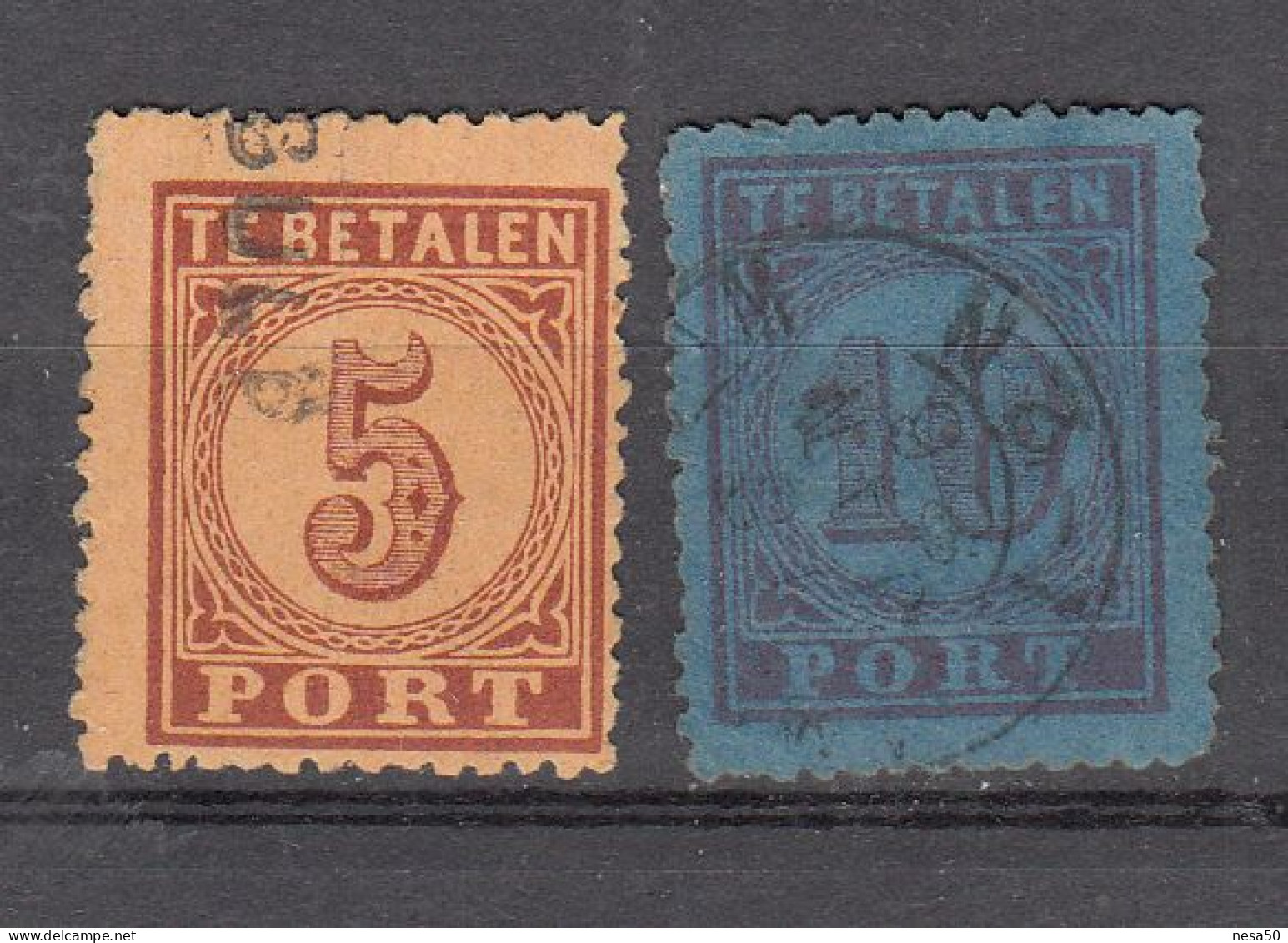 Nederland Luchtpost 1870 Nvph Nr  1 - 2, Michel Nr 1 - 2,gestempeld Compleet - Luftpost