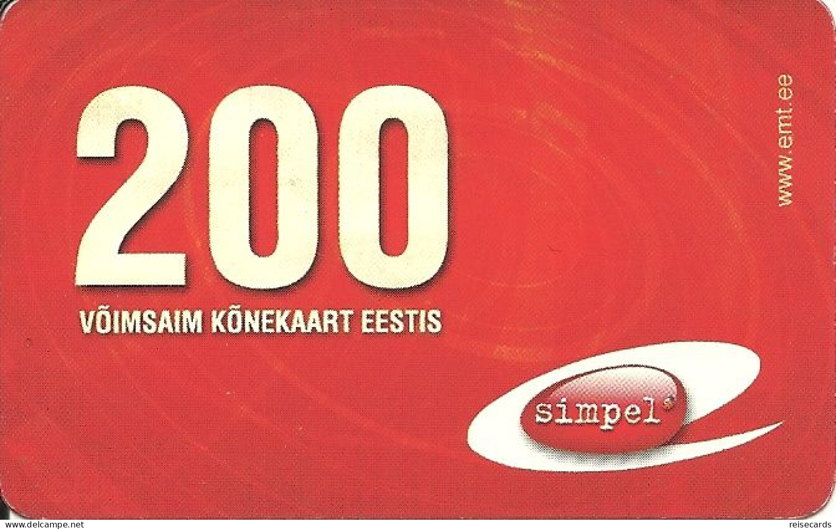 Estonia: Prepaid Simpel - Estonie