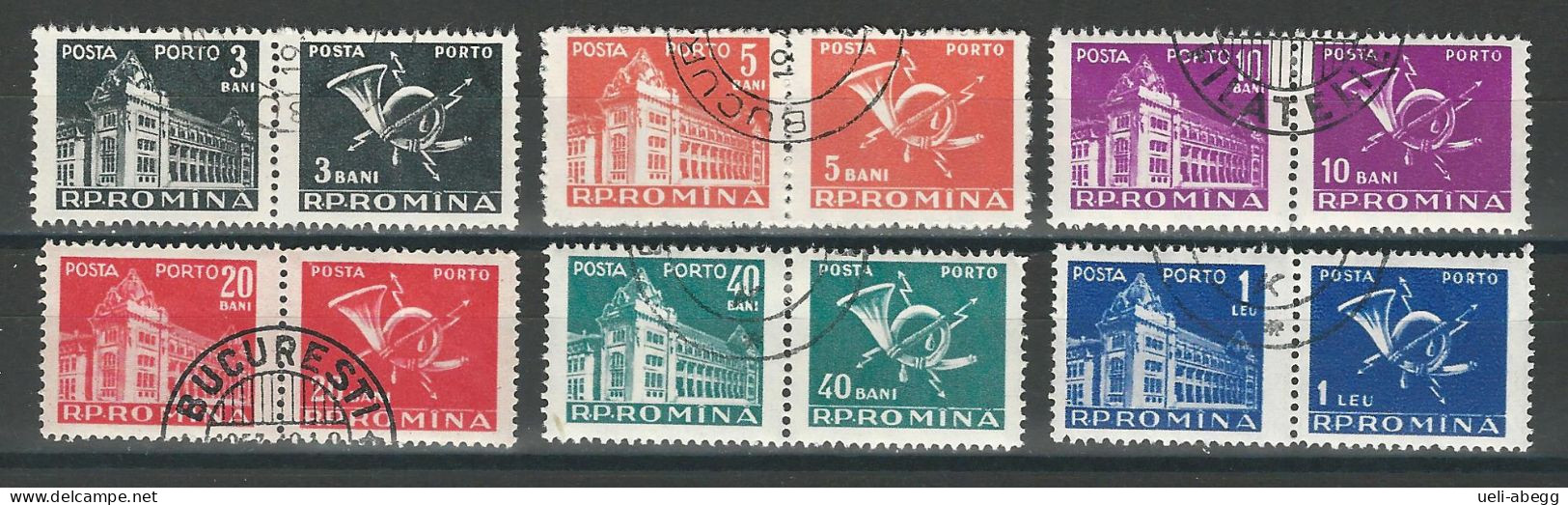 Rumänien Mi P101-06 O - Postage Due