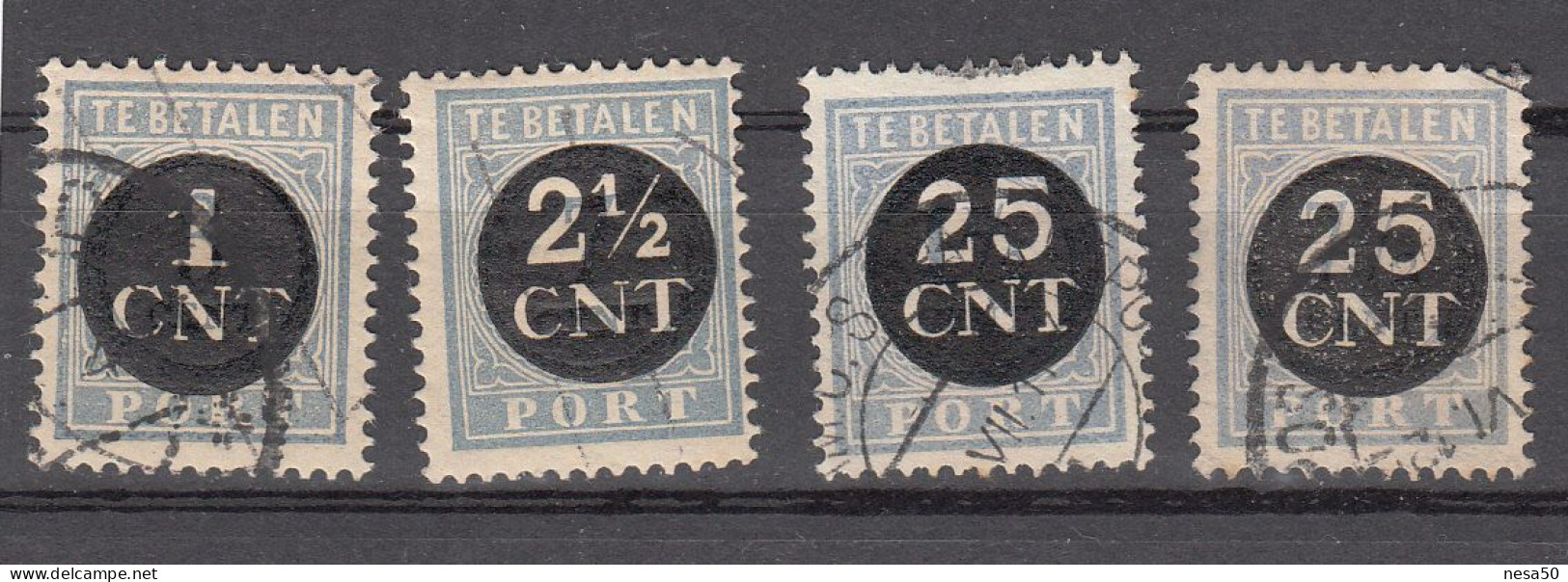 Nederland Luchtpost 1923 Nvph Nr  61 - 64, Michel Nr 61 - 64,gestempeld Compleet - Luchtpost